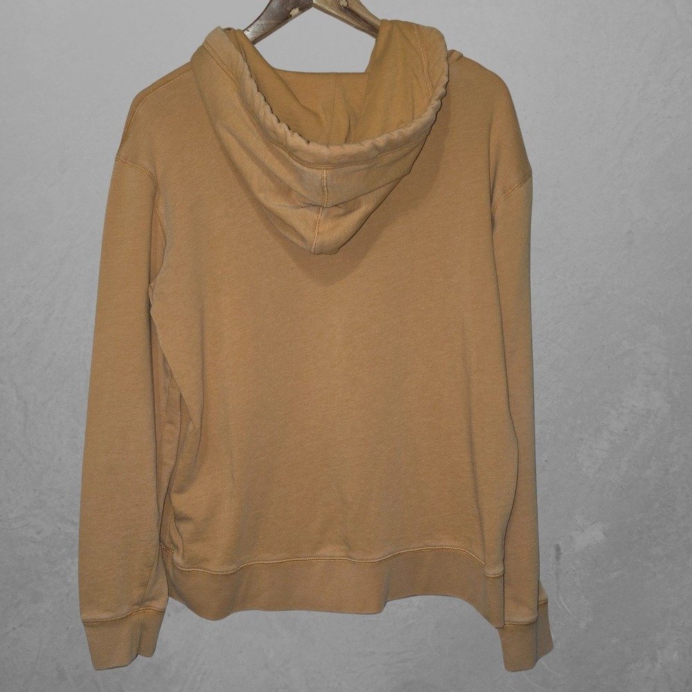 Aeropostale Mens Large Yellow Orange Product Type Hoodie Pullover Solid Fleece - Picture 5 of 8